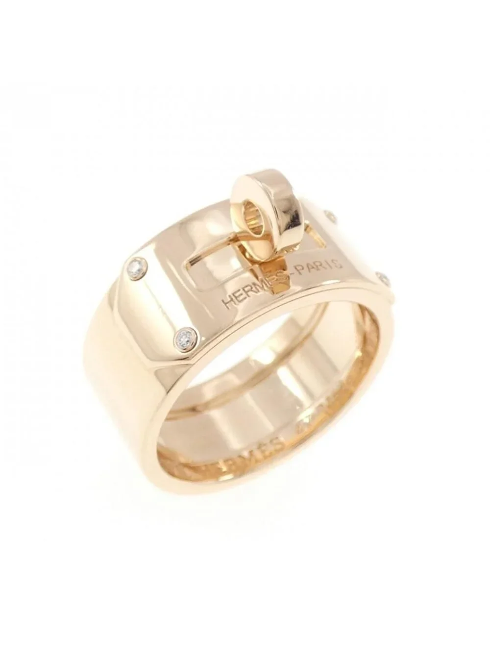 Hermes Diamond Ring Pink